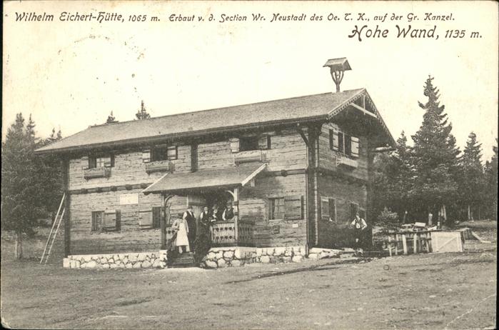 Hohe Wand Wilhelm Eichert Hütte