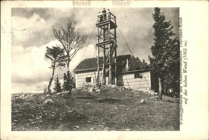 Hohe Wand Waldeggerhütte