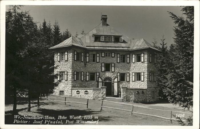 Hohe Wand Touristenhaus Almbrüderhütte