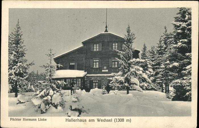 Hallerhaus Wechsel Pächter Hermann Linke