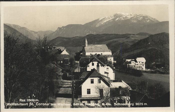 Rax Wallfahrtsort St. Corona Wechsel