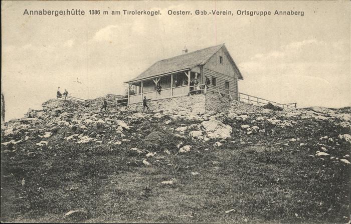 Annaberg Annaberghütte Tirolerkogel