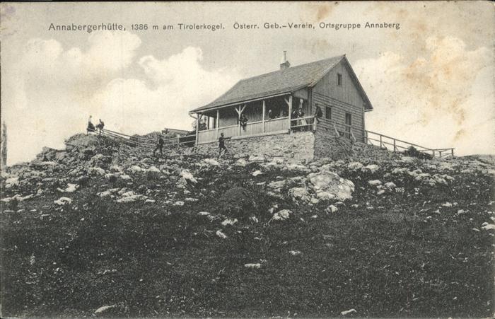 Annaberg Annaberghütte Tirolerkogel