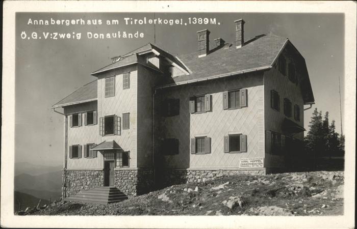 Annaberg Annaberghaus Tirolerkogel