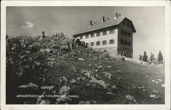 Annaberg Annaberghaus Tirolerkogel