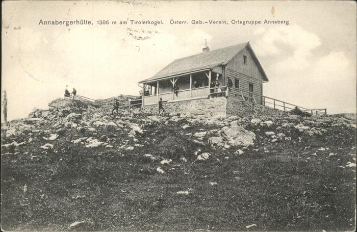 Annaberg Annaberghütte Tirolerkogel