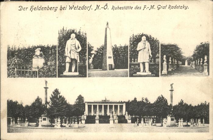 Heldenberg Wetzdorf Ruhestätte F. M. Graf Radetzky