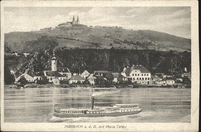 Marbach Donau Maria Taferl Dampfschiff
