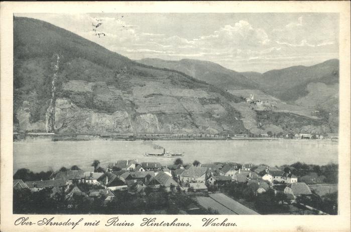 Ober-Arnsdorf Wachau Ruine Hinterhaus