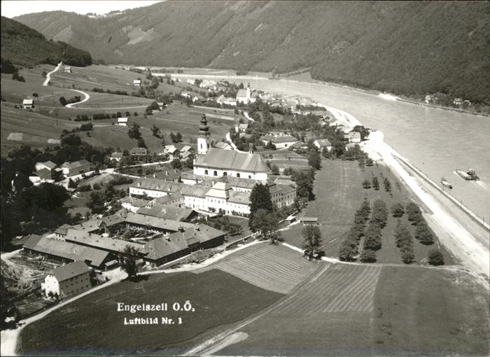 Engelszell Oberoesterreich Flugaufnahme