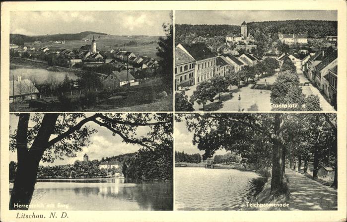 Litschau Herrenteich Burg Teichpromenade