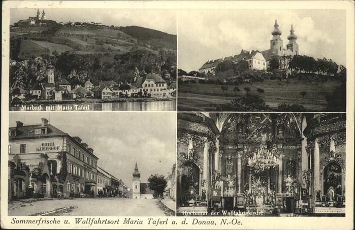 Maria Taferl Wallfahrtsort Wallfahrtskirche Inneres Marbach