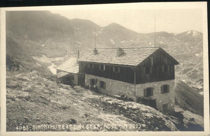 Simonyhuette Sekt. Austria Hütte