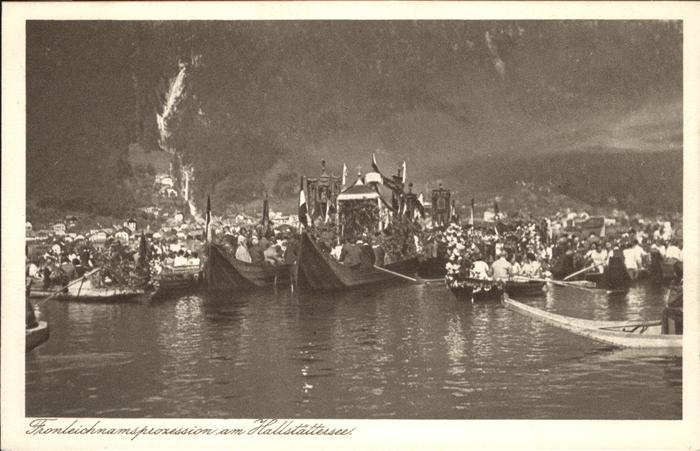 Hallstatt Austria Fronleichnamsprozession