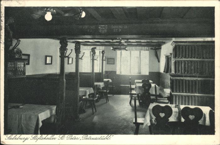 SALZBURG  AT Stiftskeller St. Peter PEtrusstuebl