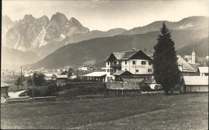 Gosau Oberoesterreich Gasthof Pension Brandwirt