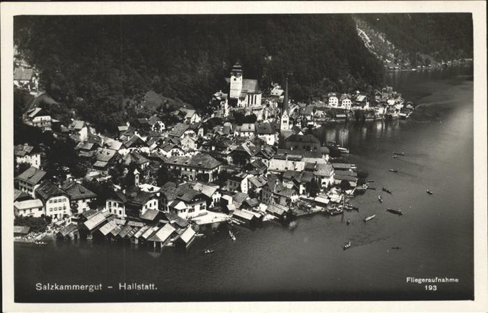 Hallstatt Austria Flugaufnahme