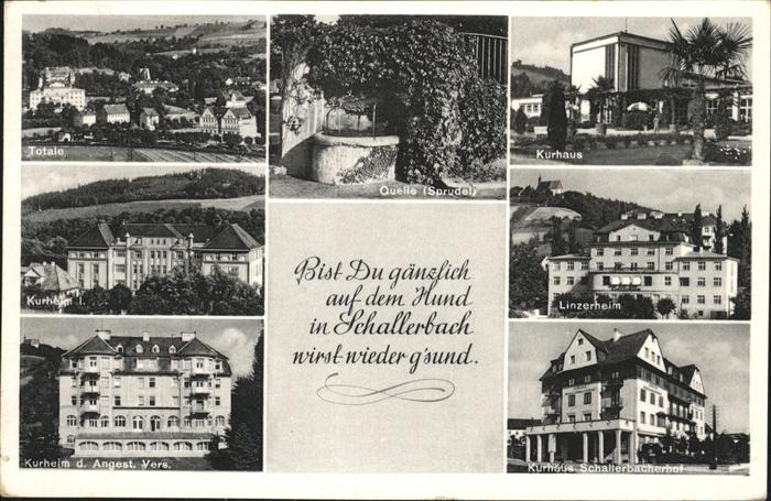 Bad Schallerbach Linzerheim Kurhaus Quelle