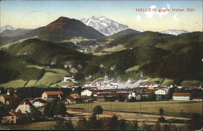 Hallein Teilansicht Hallein Hoher Göll Tennenga