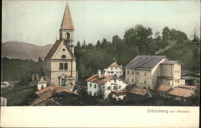 Hallein Teilansicht Dürnberg Kirche Tennengau