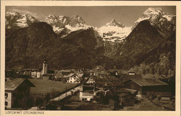 Lofer Teilansicht Lofer Saalachtal Steinberge