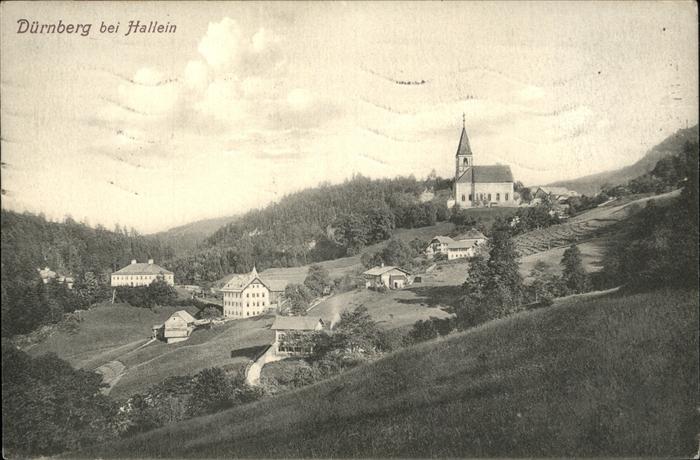Hallein Teilansicht Dürnberg Kirche Tennengau