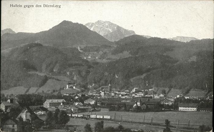 Hallein Panorama Hallein gegen Dürrnberg Tennen