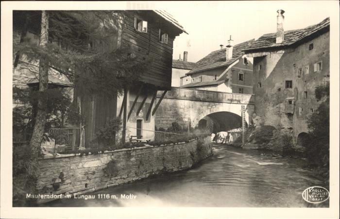 Mauterndorf Dorfpartie Brücke