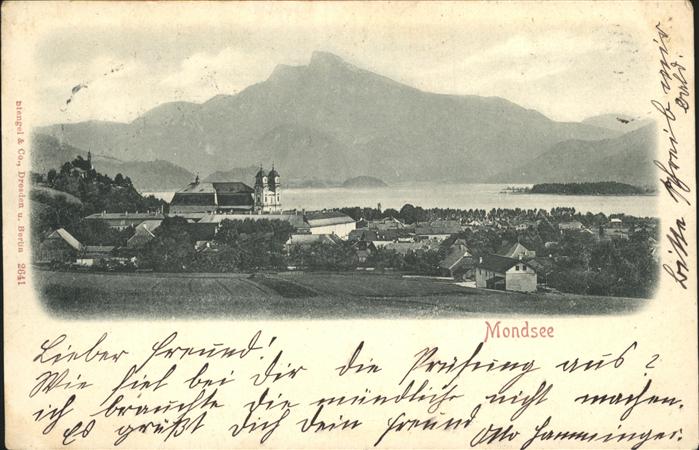 Mondsee Salzkammergut Teilansicht Mondsee Basilika Stiftskirc