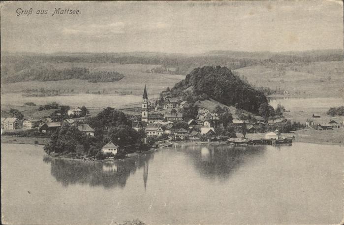Mattsee Salzburg Gesamtansicht Mattsee See Flachgau