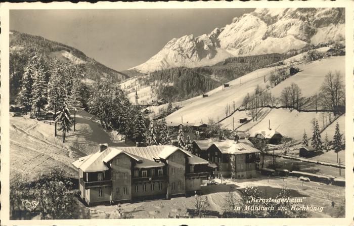 Muehlbach Hochkoenig Bergsteigerheim Berchtesgadener Alpen