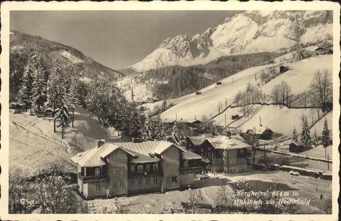 Muehlbach Hochkoenig Bergheim am Hochkönig Berchtesgadener A