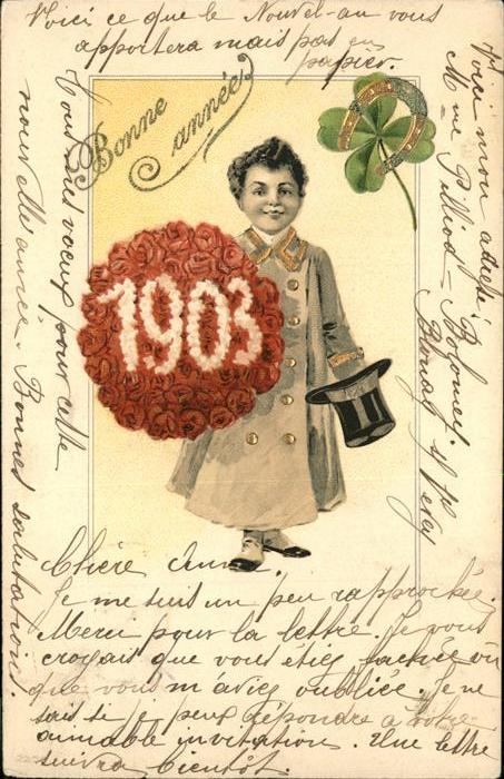 Jahreszahl Kleeblatt Hufeisen Zylinder