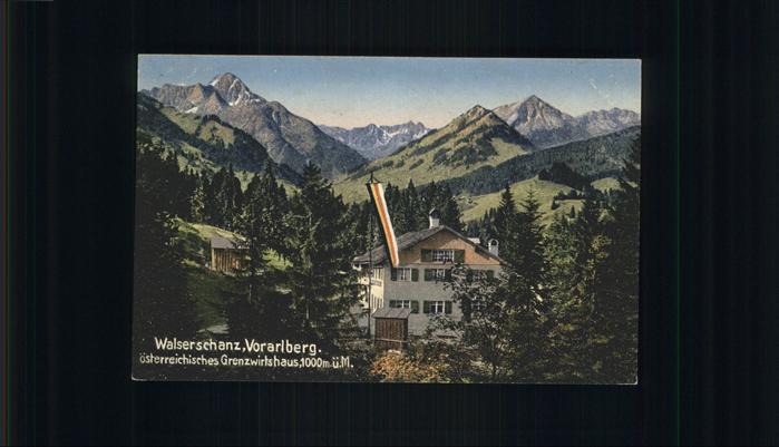 Walserschanz Kleinwalsertal Vorarlberg Grenzwirtshaus