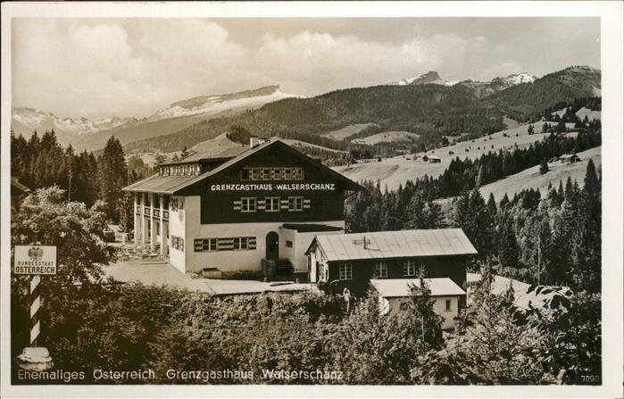 Walserschanz Kleinwalsertal Grenzgasthaus