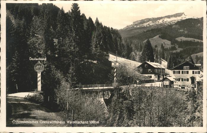 Walserschanz Kleinwalsertal Grenzwirtshaus