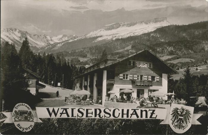 Walserschanz Kleinwalsertal Wappen Grenzgasthof