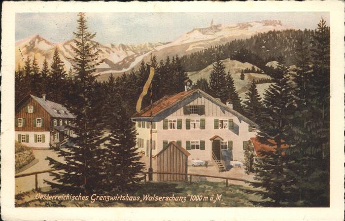 Walserschanz Kleinwalsertal Grenzwirtshaus