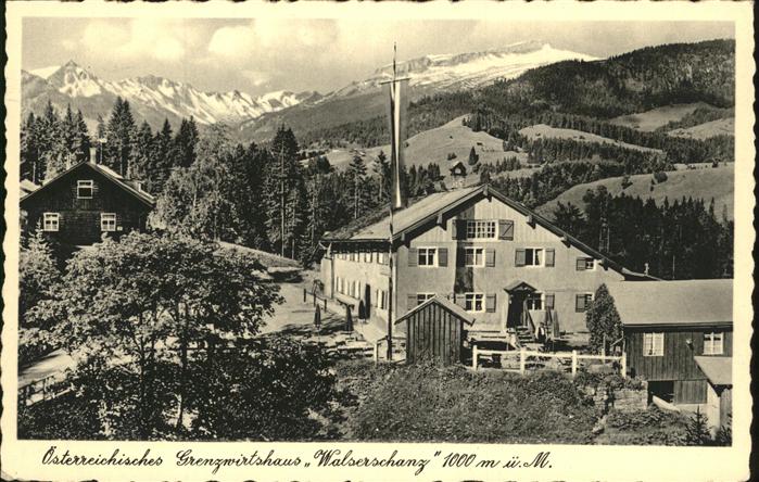 Walserschanz Kleinwalsertal Grenzwirtshaus