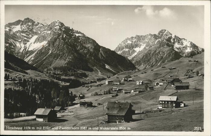 Hirschegg Kleinwalsertal Vorarlberg Zwölferhorn Widderstein