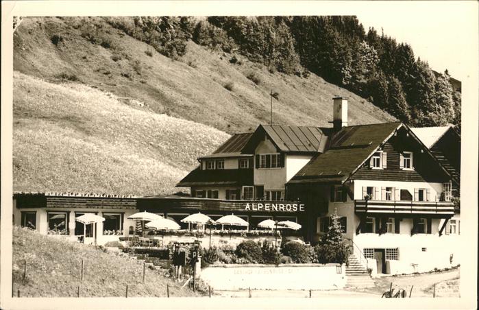 Mittelberg Kleinwalsertal Hotel Pension Alpenrose