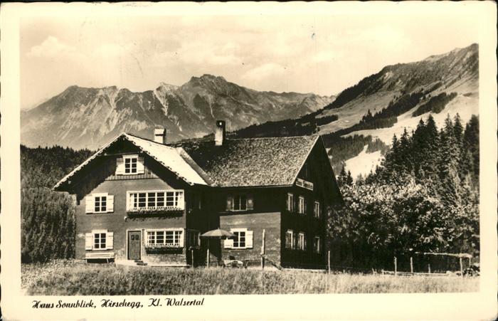 Hirschegg Kleinwalsertal Vorarlberg Haus Sonnblick