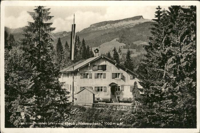 Walserschanz Kleinwalsertal Grenzwirtschaft