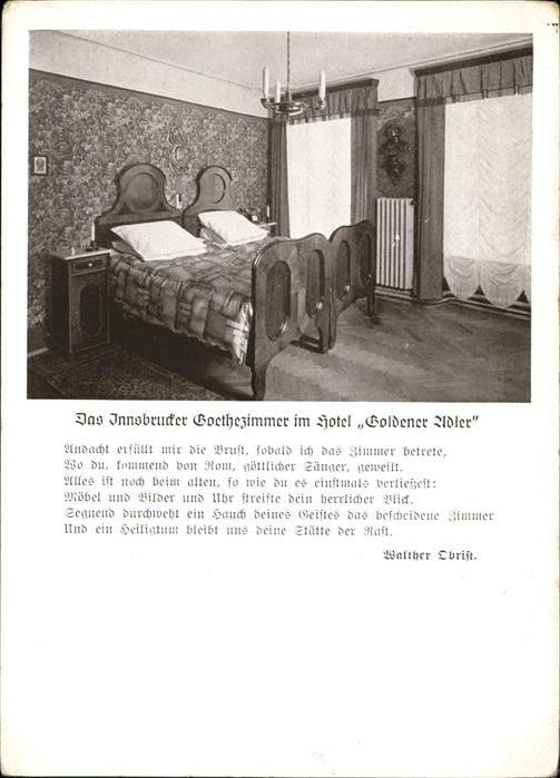 Innsbruck Goethezimmer Hotel Goldener Adler