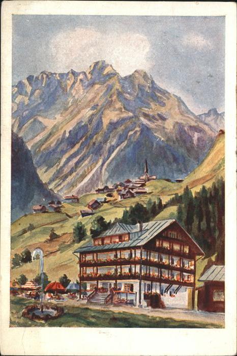 Walsertal Kleinwalsertal Alpengasthof Mittelberg