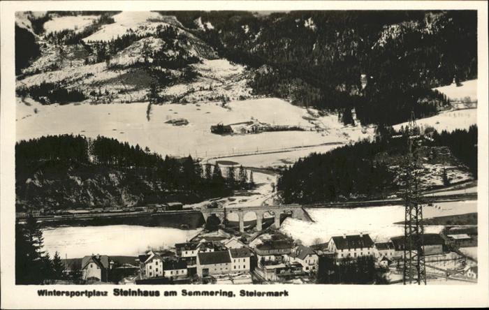 Semmering Niederoesterreich Steiermark Brücke Eisenbahn