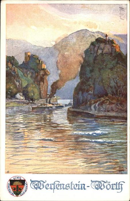 Werfenstein Wörth Dampfschiff Wappen