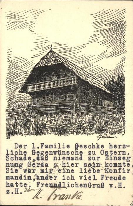 Rosegg Rosegger Geburtshaus Zeichnung