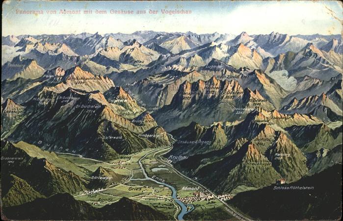 Admont Steiermark Gesäuse Vogelschau