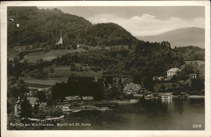 Reifnitz Woerthersee Wörthersee Bucht St. Anna